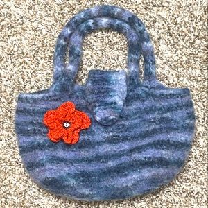 Cute felted wool bag